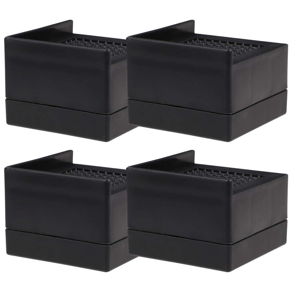 4 Pieces Table Leg Risers Bed Frame Height Extender Furniture Lifts 3621176544890