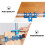 2Pcs Blue Woodwork Hand Tool Adjustable Punching Locator for Home Use 8