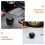 10Pcs Tampas Protetoras De De Combustível PU Preto Para 8