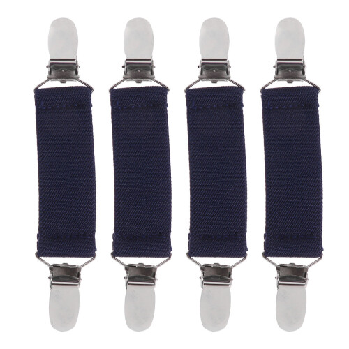 3 Count Bed Sheet Clip Fasteners Grippers Elastic Belt Fixed Buckle