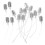 45 Pcs Perfume Bottle Sprayer Replacement Pump Silver 1