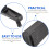 3Pcs High Definition Cycling Rear Mirror Plastic Adjustable Handlebar 8