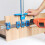 2Pcs Blue Woodwork Hand Tool Adjustable Punching Locator for Home Use 7