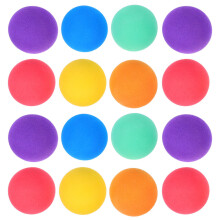 125Pcs Assorted Soft Eva Sponge Balls for Kids Indoor and Outdoor Play