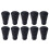 2 Pieces Walking Stick Head Protect Equipment Pole Tip Protectors 1