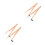 4Pcs Wood Teaching Compass Khaki Adjustable Radius Math Drawing Tool 4