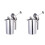2Pcs 1000Ml Double Layer Stainless Steel Tea Coffee Maker Mug 2