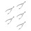 5Pcs Silver Surgical Nasal Durable Metal Ent Specialist Tools 7