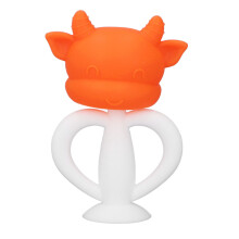 Baby Teething Toy With Suction Base, Super Soft Baby Teether For Sore Gums, Fun Colors Shapes And Textures Silicone Infant Relief Tool For 3+ Months