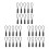 30 Pcs Zip Tags Cord Pulls Zipper Extension Slider Replacement Black 7
