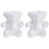 2 Pieces Bear Modeling DIY Mould For Flower Arranging Wedding Decor 1