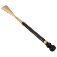 3Pcs Home Use Wood and Brass Shoe Horn Durable Shoe Dressing Tool