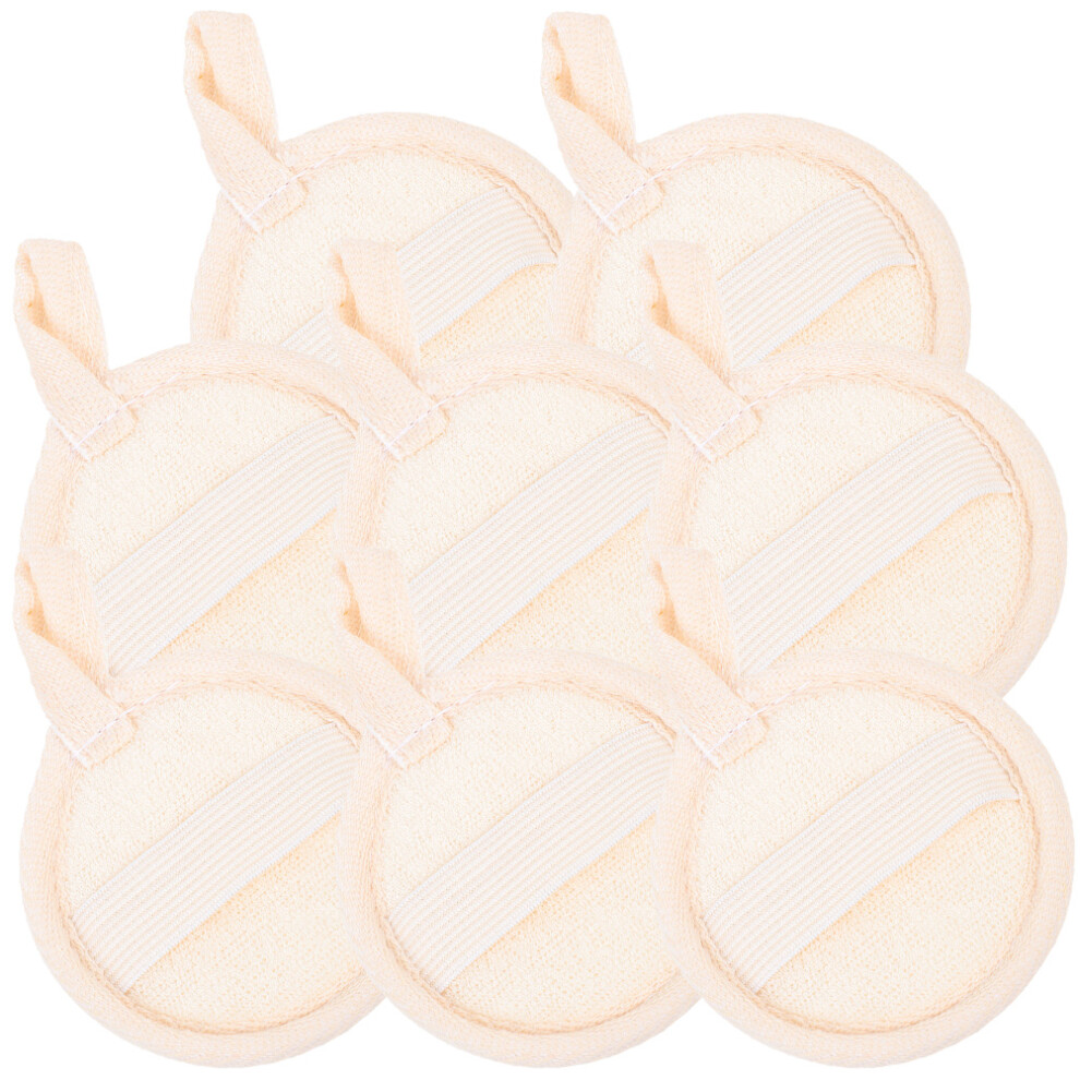 Vaguelly 32 Pcs Loofah Scrubber Pads For Facial Cleansing And Makeup Removal