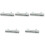 5Pcs Temporary Car Parking Phone White Plastic Dashboard 4