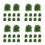 40 Pcs Artificial Grass Clusters for Model Train Diorama Landscaping 9