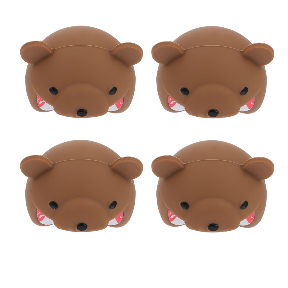 8Pcs Durable Silicone Desk Corner Guard Baby Safety Cover Light/Brown Happyyami