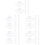100 Pcs Clear Suction Cup String Light Clips Holders Slotted Wire Pads 6