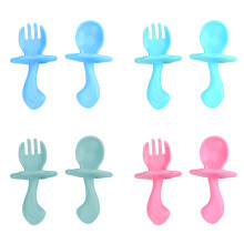 12 Sets Child Cutlery Feeding Spoons For Babies Baby Spork Tableware