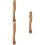 3pcs Wooden Accessory Camping Handle Replacement Wooden Grip 8