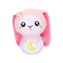 Puha plüss párna, aranyos macska dizájn, kiváló minőségű anyag, többcélú használat, kawaii karakter dizájn, imádnivaló plüss játék