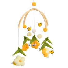 Babybett-Mobile für die Kinderzimmerdekoration, beruhigendes Spielzeug aus umweltfreundlichen Materialien, sicheres Babybett-Mobile mit Bienen,