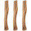 3pcs Wooden Accessory Camping Handle Replacement Wooden Grip 5