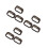 3Pcs Durable Coffee Aluminum Gutter Outlet Replacement for 9