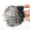 Protetor de vento peludo para microfone, para uso interno e externo, com redução de ruído do vento, compatível com o microfone SG108, espuma 3