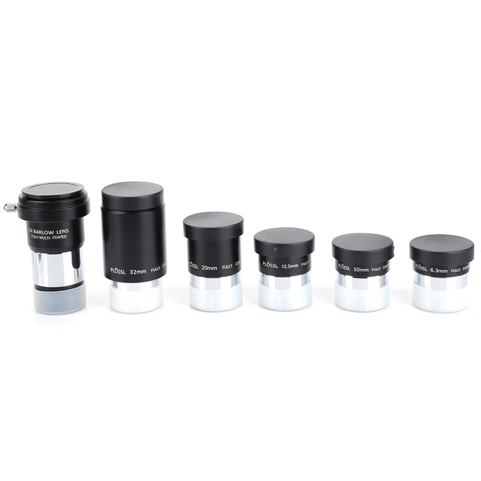 Telescope Eyepiece Set - Multi Coated Lens With Wide Viewing Field For Celestial Observation - Includes Aspherical Lenses Universal 1.25 Inch 9482726490326