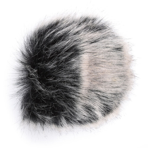 Protetor de vento peludo para microfone, para uso interno e externo, com redução de ruído do vento, compatível com o microfone SG108, espuma