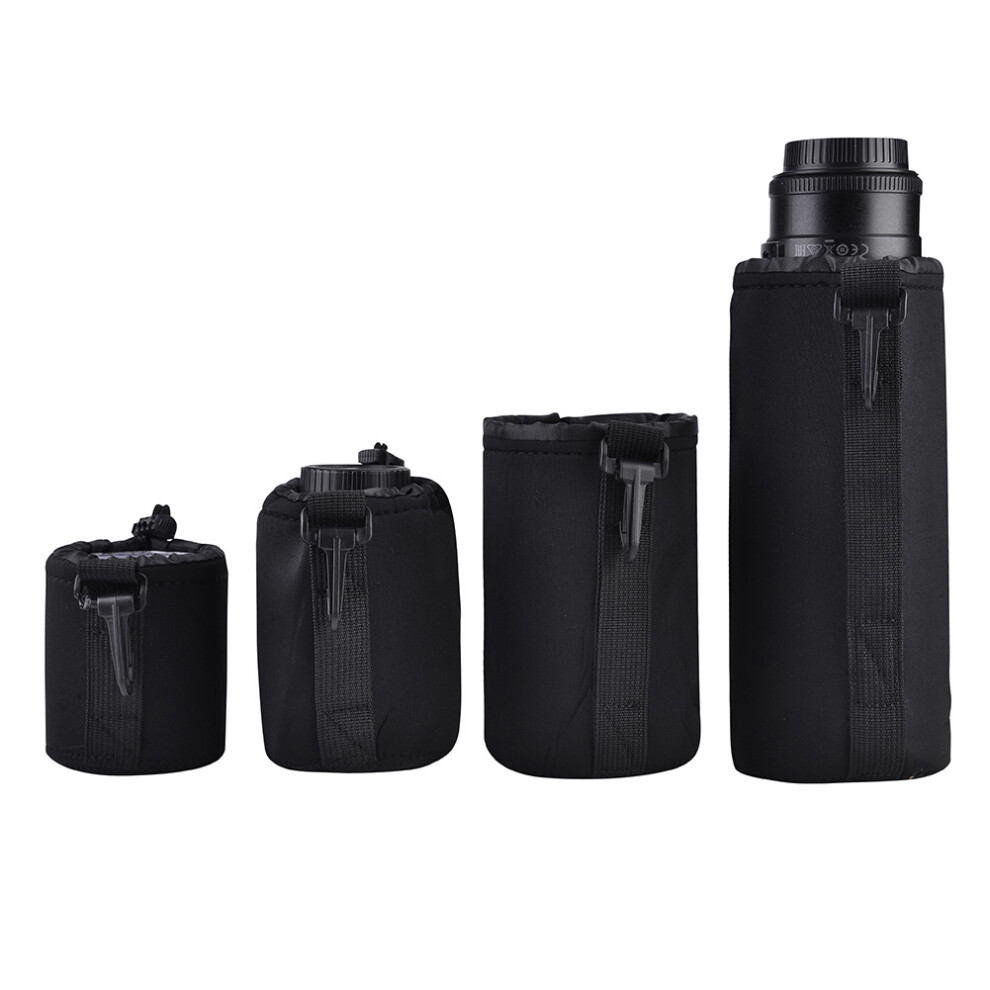 Neoprene Lens Bag Protective Carrying Case With Adjustable Drawstring Shock Absorbing Material Weather Resistant Soft Interior Lining Water Resistant 9482726490043