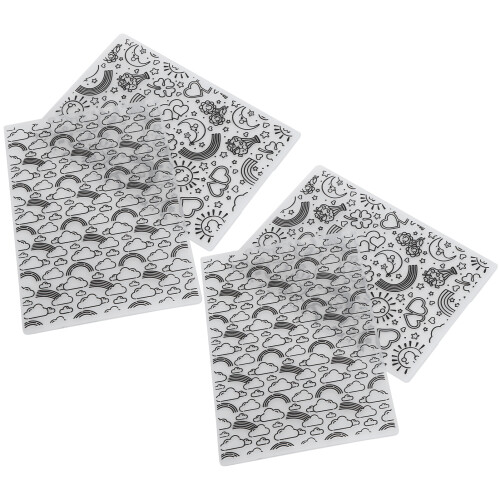 DIY Embossing Folder Set, Plastic Embossing Folders with Easy to Use Functionality, Craft Tool for Card Making and Scrapbooking, Ideal for Creating 2