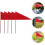 15 Pcs Durable Iron Triangular Lawn Marking Flags For Garden Use 6