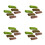 24 Pcs Mini Bush Model For DIY Architecture Static Grass Tufts 8