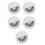 5Pcs Cash Hidden Container White Plastic Secret Safe Box for Valuables 10