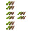 24 Pcs Mini Bush Model For DIY Architecture Static Grass Tufts 9