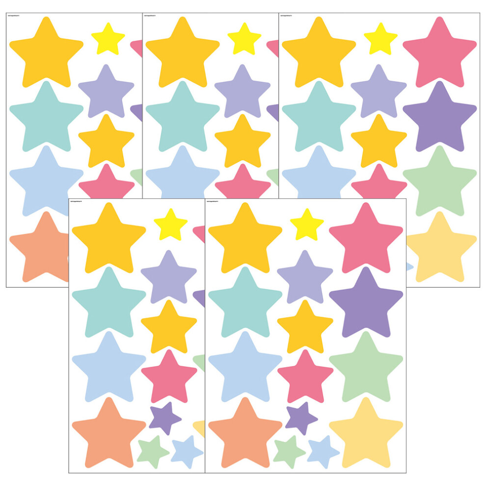 Aboofan 20 Sheets Star Design Wall Decals For Kindergarten And Living Room