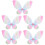 5Pcs Performance Butterfly Wing Cosplay Party Prop 8