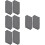 80 Pcs Aluminum Profile End Cap 2040 Extrusion Protector Accessory 8