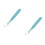 2Pcs Silicone Baby Spoon Double Head Soft Feeding in Sky-Blue 8