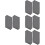80 Pcs Aluminum Profile End Cap 2040 Extrusion Protector Accessory 7