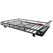2Pcs Car Roof Luggage Bracket With Light For 1:10 Crawler Black