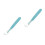 2Pcs Silicone Baby Spoon Double Head Soft Feeding in Sky-Blue 9