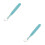 2Pcs Silicone Baby Spoon Double Head Soft Feeding in Sky-Blue 11