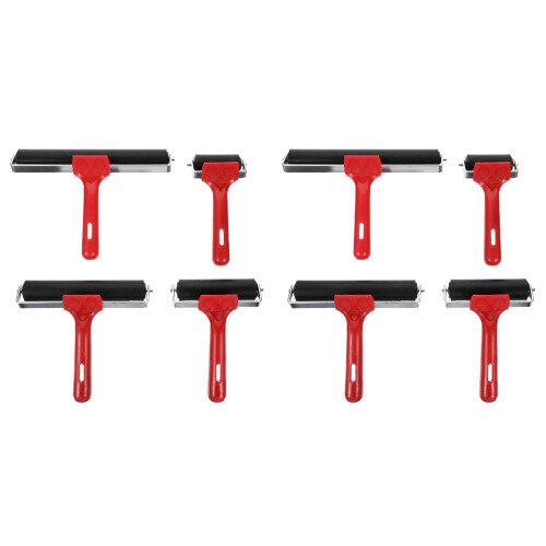 8 Pcs Drill Roller Soft Rubber Oil Painting Tools 1