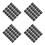 400Pcs Black Mini Clear Dots Plastic for Board Game Parties 8