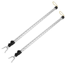 2Pcs Adjustable Telescoping Clothes Drying And Hanging Pole