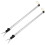2Pcs Adjustable Telescoping Clothes Drying And Hanging Pole 1