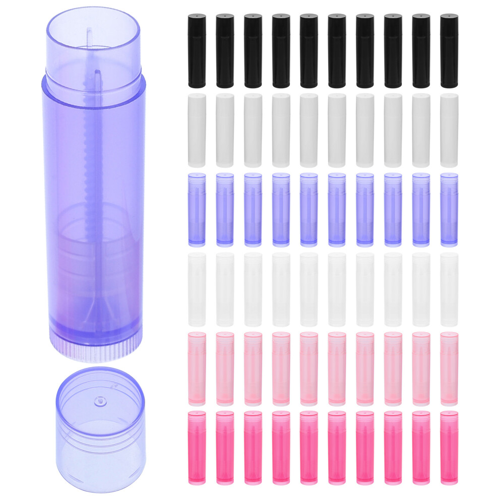 Happyyami 300 Pcs Empty Lip Balm Tubes Portable Diy Lipstick Containers