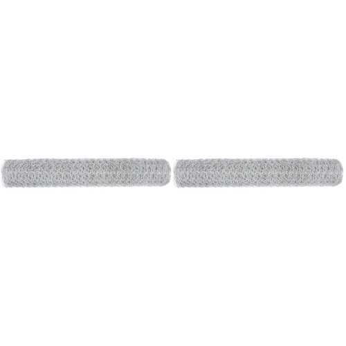 2Rolls Multi-Use Silver Poultry Wire Net High Tensile Strength 2